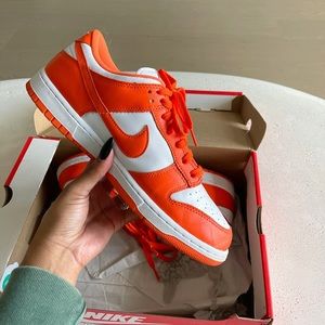 AUTHENTIC Orange & White Nike Dunk Low Retro
